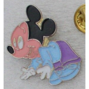 1980er Jahre MICKEY MOUSE BABY Anstecknadel Walt Disney
