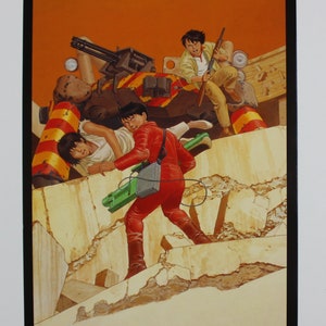 1993 AKIRA (Katsuhiro Otomo) POSTER - Cartón Duro - Original Español Vintage - 26,5 x 39 cm. ( 10,4" x 15,4" ) #1