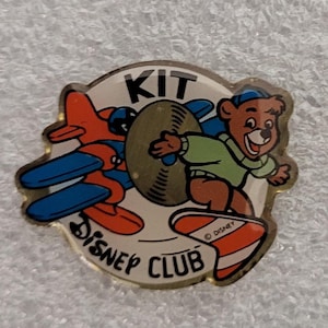 Jaren 90-set CLOUDKICKER DISNEY CLUB reversspeld 1,1 x 0,9 inch (2,7 x 2,2 cm) TaleSpin - Zeldzaam geïmporteerd vintage item