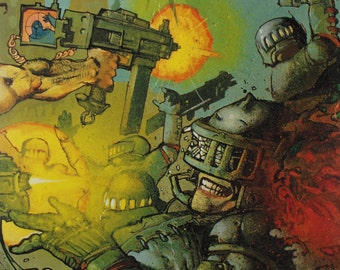 1998 SIMON BISLEY Original Vintage Poster 12" x 9" (30 x 23 cm.) Heavy Metal #25