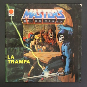 1985 Masters Of The Universe THE TRAP Book - Spanish Softcover by Distein - 21 x 20.5 cm. ( 8.25&quot; x 8.1&quot; ) - HTF