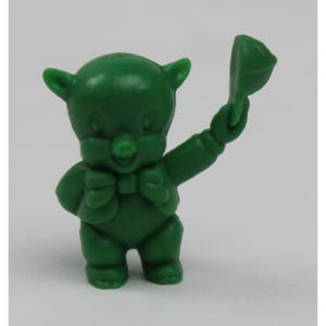 Figura de PVC PORKY PIG 1967 1,25" (3,25 cm.) Warner Bros Productions - Verde - Raro