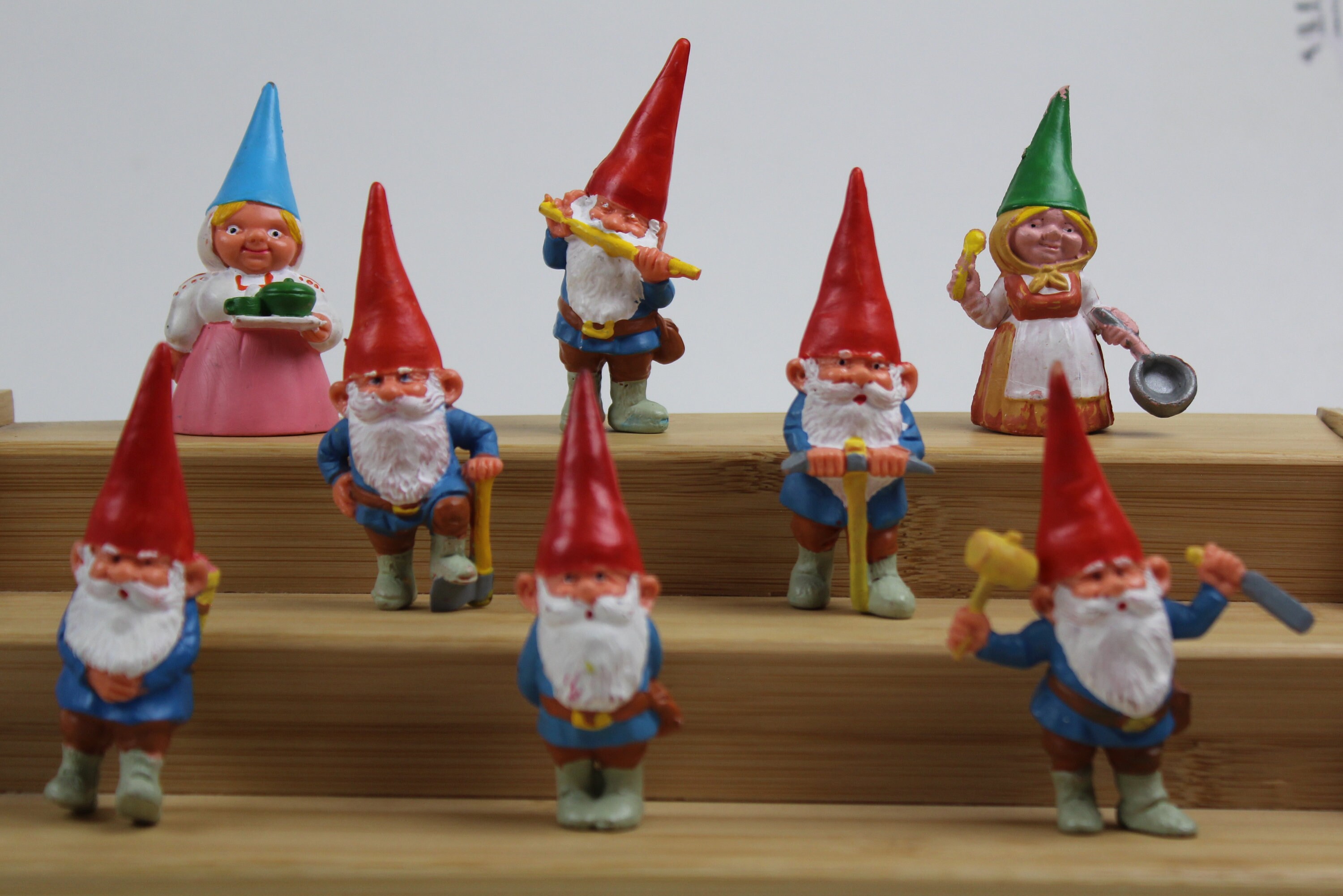1980s Set of 8 DAVID the GNOME Spanish Pvc Figures Etsy
