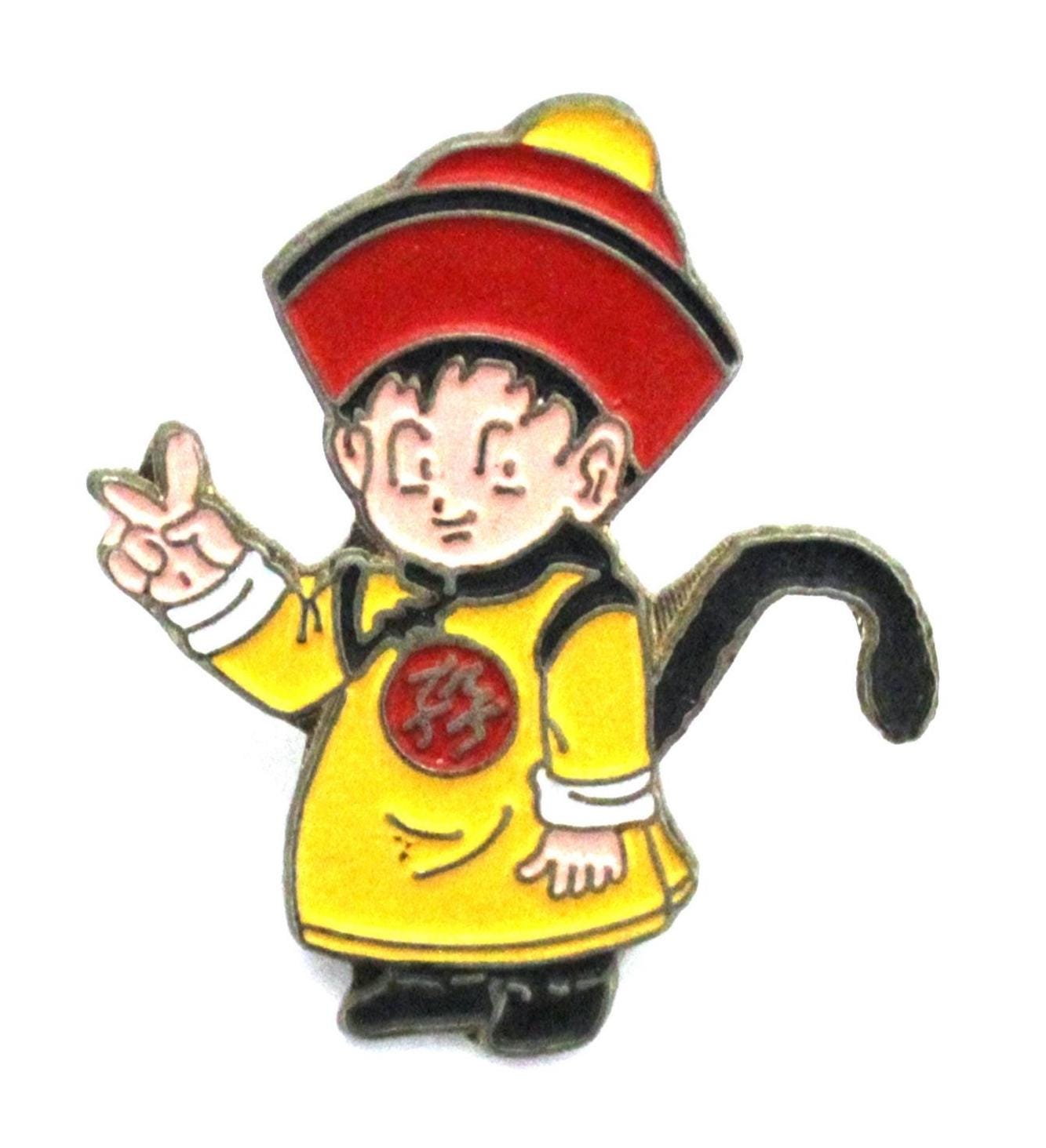 1989 SON GOHAN KID Lapel Pin 1.2" x 1" (3 x 2.5 cm.) Dragon Ball Z Original Vintage Item