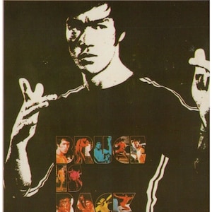 Cartão postal BRUCE LEE dos anos 1990, Jogo da Morte, capa japonesa, 15 x 10,5 cm (6" x 4,1"), nº 2