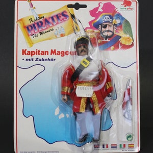 1990s Euro Play Fighting Pirates 6.5 KAPITAN MAGOON German Mego-like figure image 1