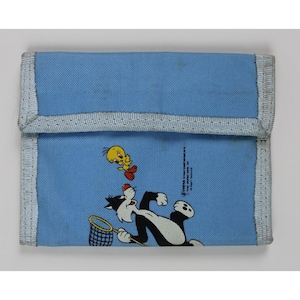 Carteira SYLVESTER & TWEETY BIRD 1988 Item vintage original Espanha Looney Tunes Merrie Melodies Raro 4,75" x 3,75" (12,5 x 9,5 cm)