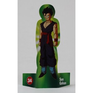 1989 SON GOHAN Figurine en carton découpée 5,25 po. (13,5 cm) Dragon Ball Espagne Promo