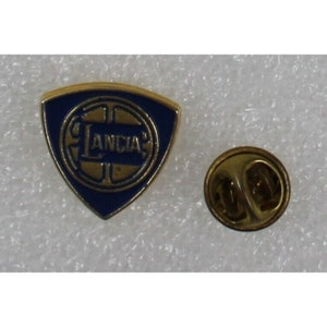 1970s LANCIA LOGO Vintage Pin 1.7&quot; x 1.7&quot; (1.75 x 1.75 cm) Automobilia / Cars