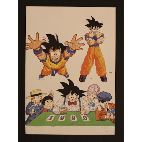 1996 Dragon Ball DOUBLE-SIDED MINIPOSTER 2 Posters in 1 