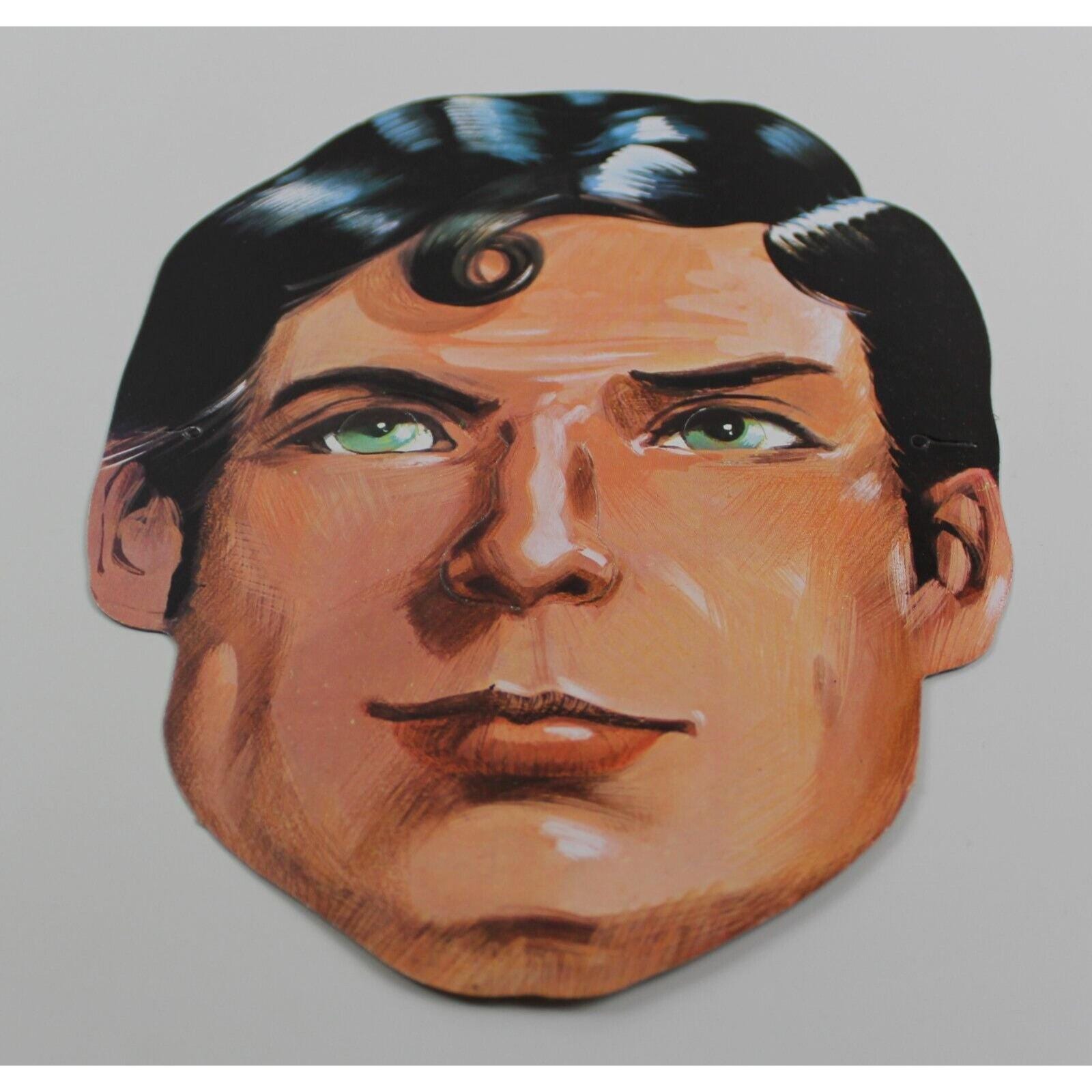 1970s CHRISTOPHER REEVE SUPERMAN Cardboard Mask - Very Rare, Unstamped ...