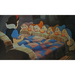 1970s SNOW WHITE And The Seven DWARFS Lobby Card - Original Vintage Spanish Item 13.75" x 9.75" (35 x 24.5 cm.) - Walt Disney #10