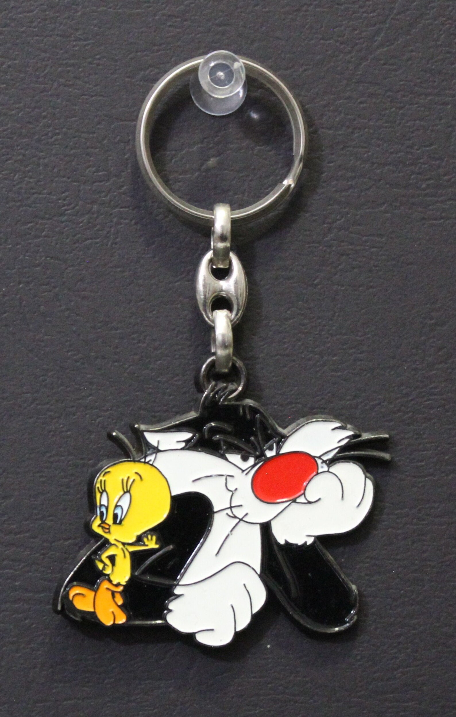 1990s SYLVESTER & TWEETY KEYCHAIN Die Cast Metal 4.5 x 5 Etsy