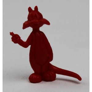 1967 SYLVESTER The CAT PVC Figure 1.5" (4 cm.) Warner Bros Productions - Red - Rare