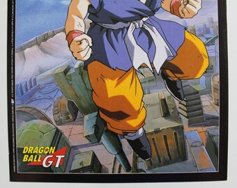 1996 Dragon Ball GT CARDBOARD POSTER Original Vintage Spain 14.2