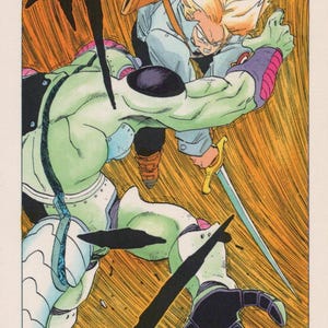 1993 DRAGON BALL Pocztówka Oryginalna hiszpańska Vintage 15 x 10,5 cm. (6" x 4") Kufry, Frieza #41