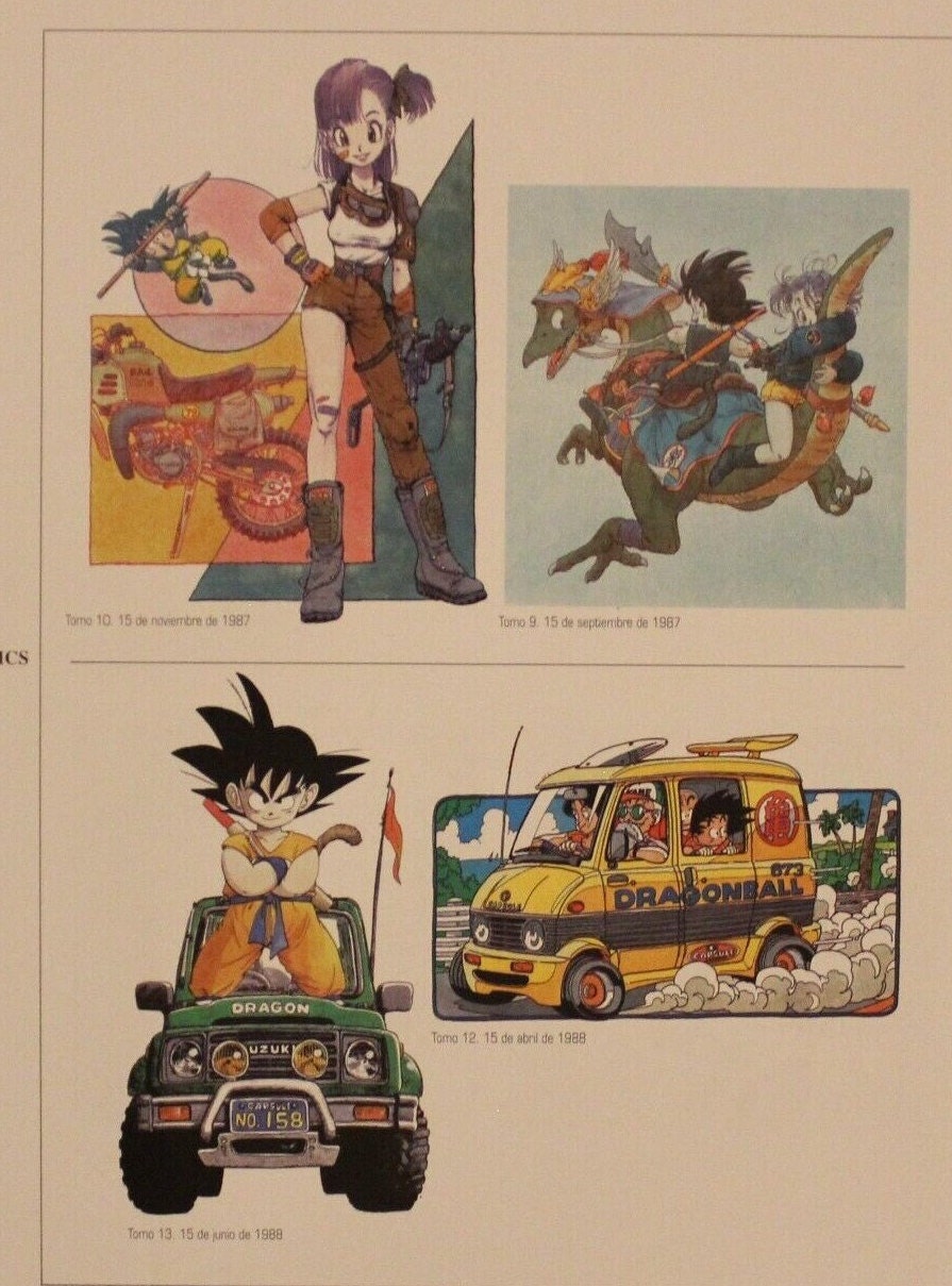 1996 Dragon Ball DOUBLE-SIDED MINIPOSTER 2 Posters in 1 - 10