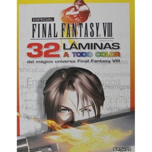 1999 FINAL FANTASY VIII Buch 30 x 23 cm (11.5 &quot;x 9&quot; ) Spanien Vintage 64 Seiten Sehr schwer zu finden!