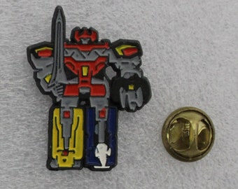 1995 MEGAZORD DINOZORD Lapel Pin Power Rangers 3.5 x 2.25 cm (1.4" x 0.9") Saban