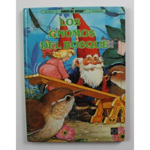 1986 FOREST GNOMES Hardcover Book 11&quot; x 8.25&quot; (28 x 20.5 cm) Vintage Item from Spain - VHTF