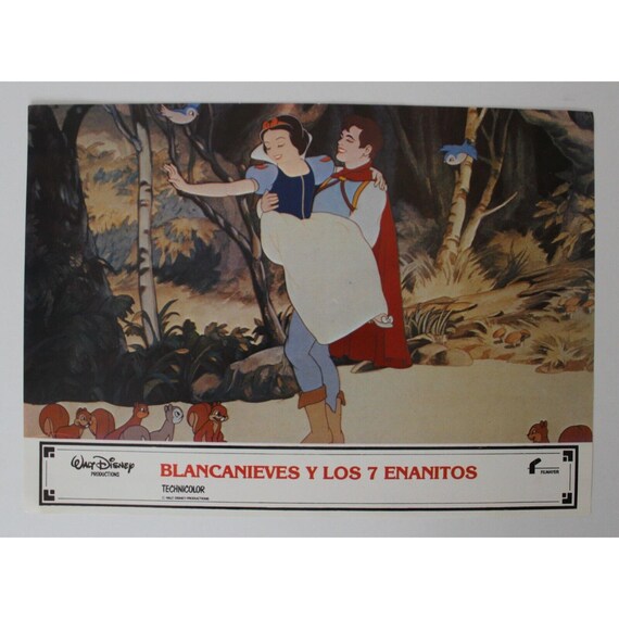 1970年代 白雪姫と七人の小人 ロビーカード - オリジナル ヴィンテージ