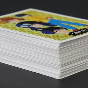 1994 RANMA 1/2-ruilkaarten (90 kaarten - VOLLEDIGE SET) - Spaans vintage item - 3,25 x 2,25" (8,25 x 5,7 cm) - moeilijk te vinden! Rumiko Takahashi