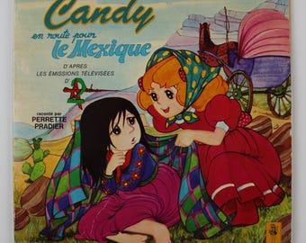 1979 CANDY CANDY In Mexico 7" Vinyl Record & Book French Vintage Anime - READ Description