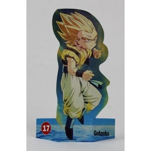 Figurine GOTENKS SSJ2 en carton découpée 5,25 po. (13,5 cm) Dragon Ball Espagne 1989