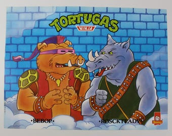Póster de las Tortugas Ninja Mutantes de 1991 (30 x 40 cm), promoción de España n.º 6. Leer la descripción completa del artículo.