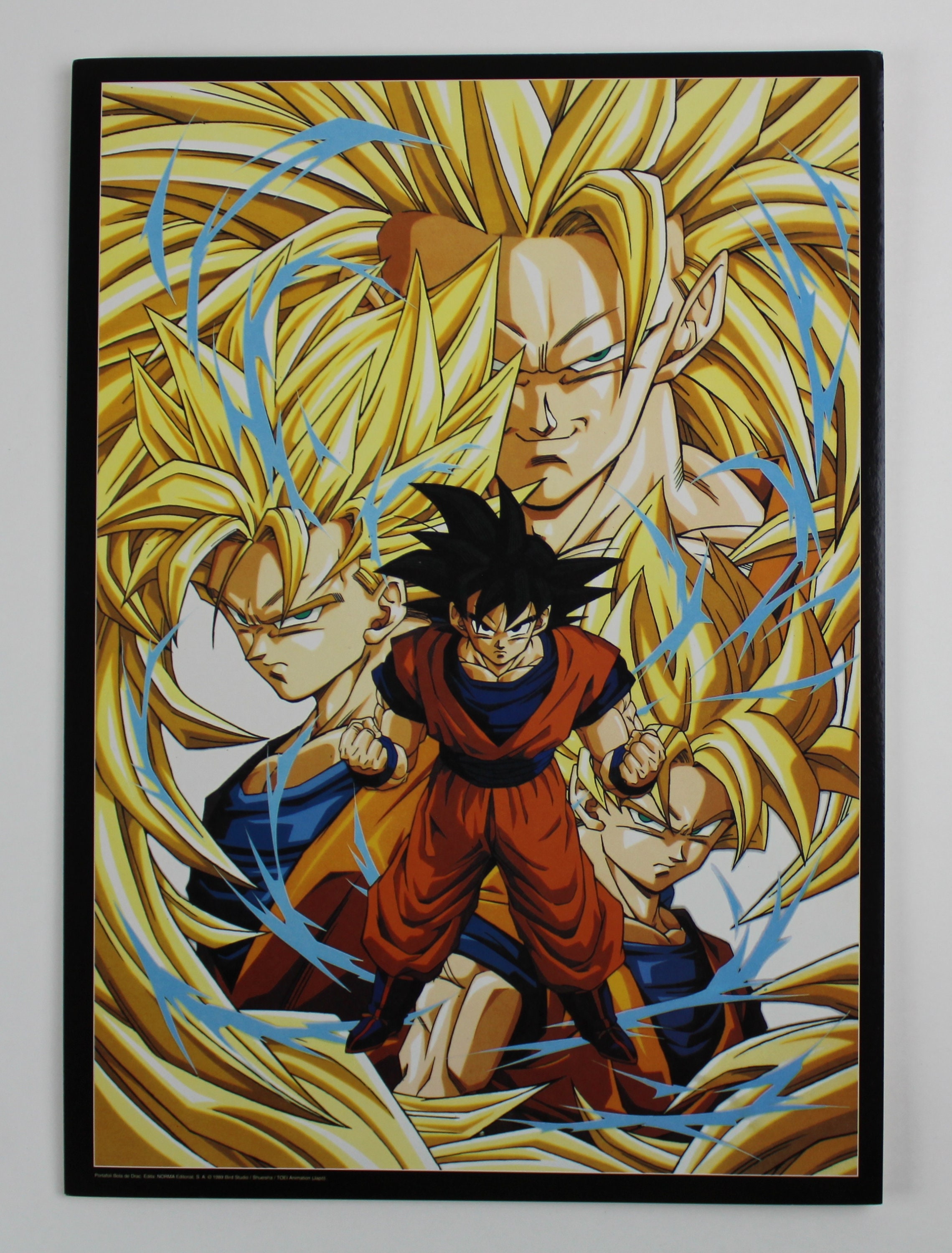 1989 Dragon Ball Z HARD CARDBOARD POSTER Original Spanish Vintage 42 X 30  Cm. 16.5 X 11.8 2 