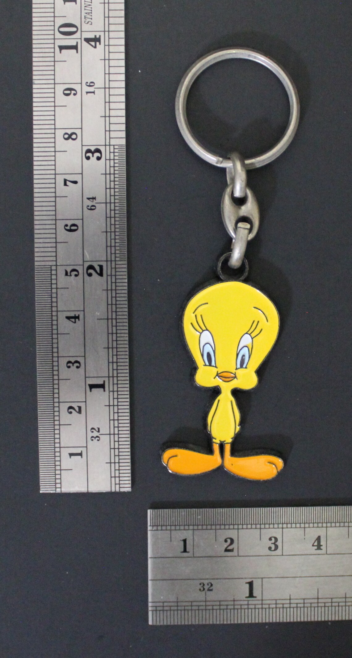 1990s TWEETY BIRD KEYCHAIN Die Cast Metal 4.5 x 3 cm Etsy