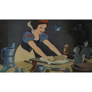 1970s SNOW WHITE And The Seven DWARFS Lobby Card - Original Vintage Spanish Item 13.75" x 9.75" (35 x 24.5 cm.) - Walt Disney #11