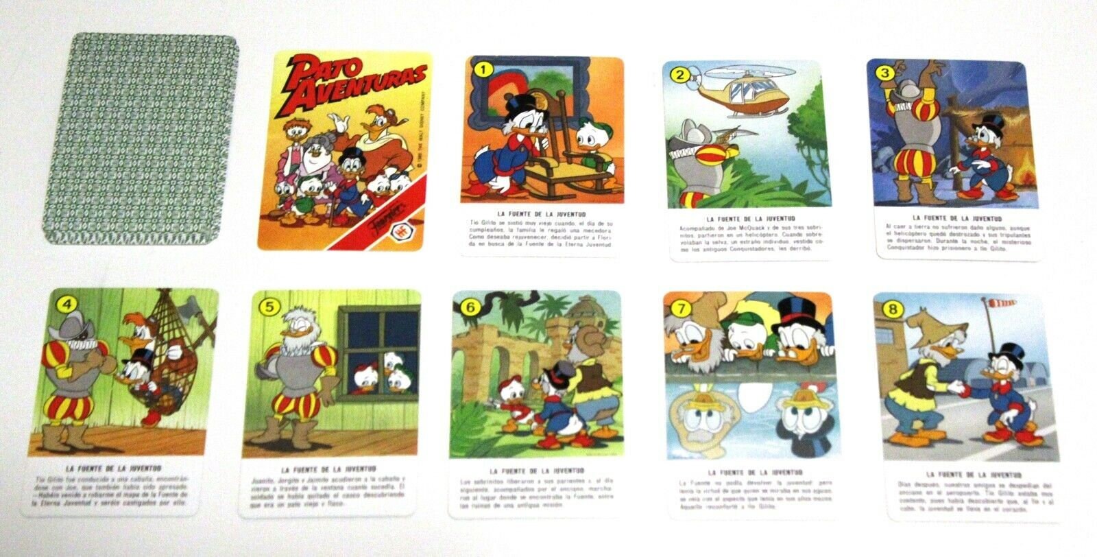 1986 DUCK TALES Playing Cards FULL Deck 33 Cards Spanish Etsy