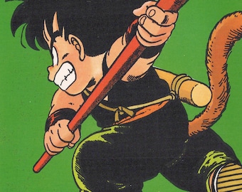 Postal original española vintage de DRAGON BALL de 1992, 15 x 10,5 cm (6" x 4"), n.º 8