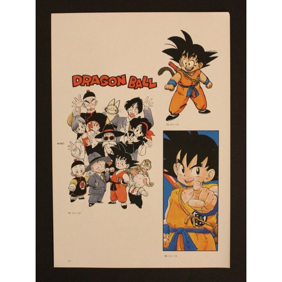 1996 ドラゴンボール 両面ミニポスター 2枚組 (10インチ x 7