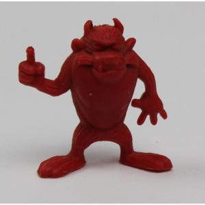 1967 TASMANISCHER TEUFEL PVC Figur 1,25 "(3,25 cm) Warner Bros Produktionen - Rot - Selten