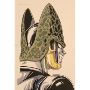 MINIPÓSTER DE DOBLE CARA DE DRAGON BALL DE 1996 2 pósters en 1 - 10" x 7" (25,5 x 18 cm.) Celda n.° 98