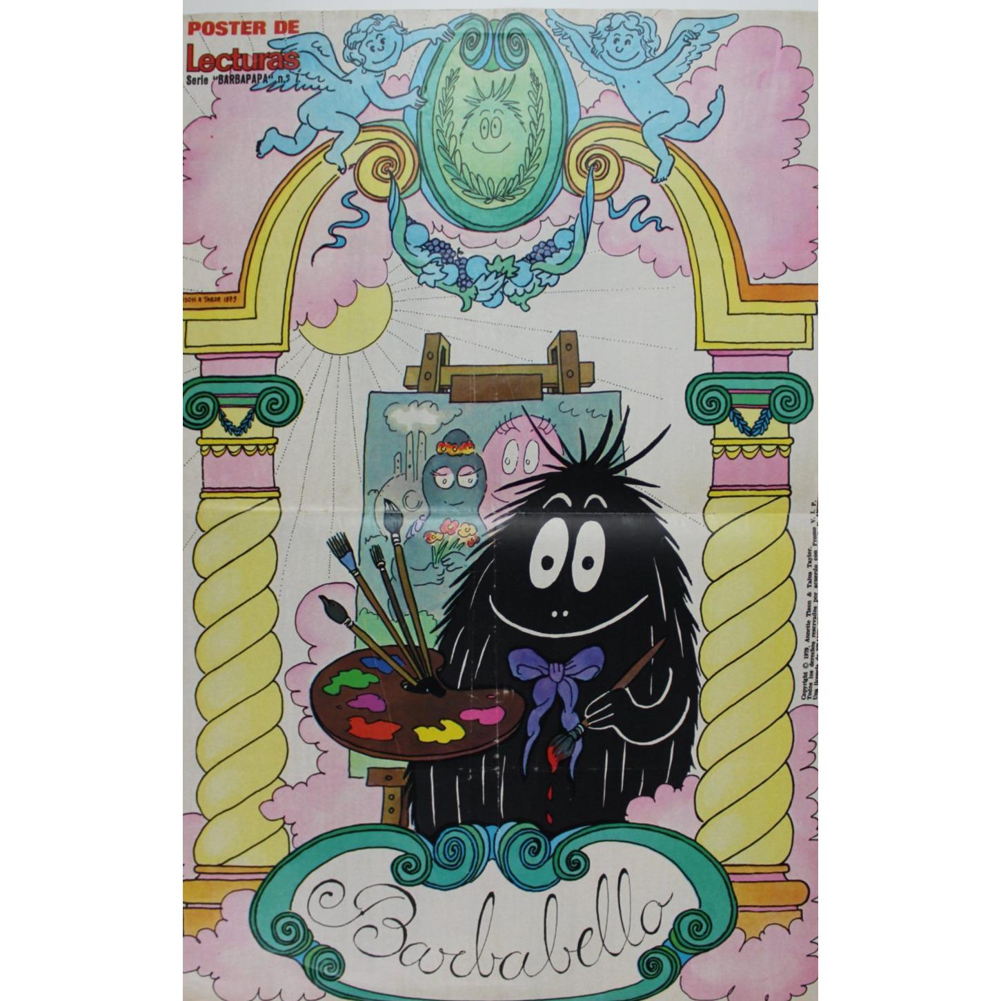 1978 BARBAPAPA BARBABEAU Poster 18.5