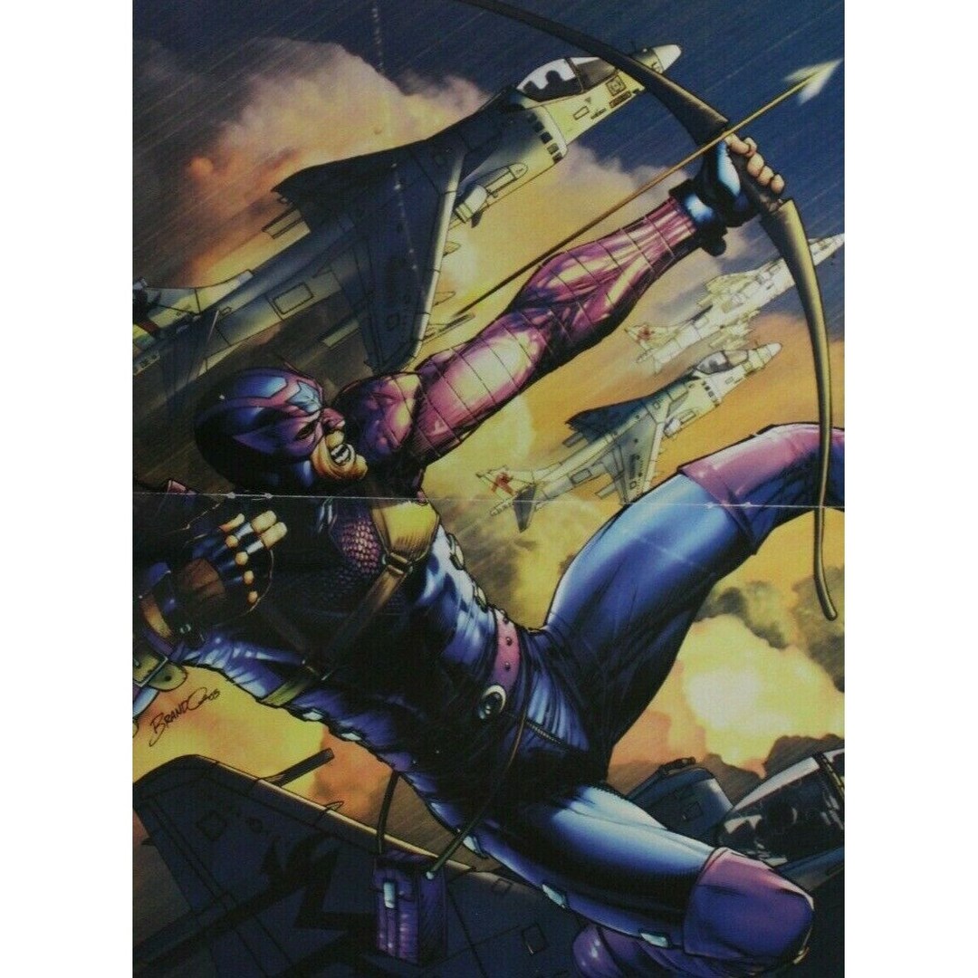2000s HAWKEYE HOUSE OF M Poster Brandon Peterson 44 X 27.5 Cm. Etsy