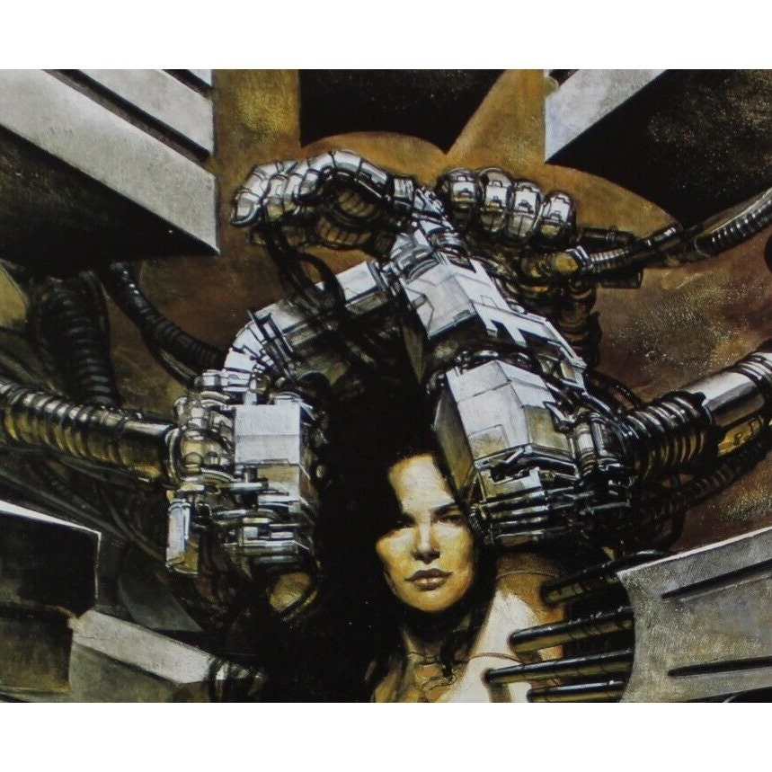 2000 JUAN GIMENEZ Cartel Vintage 11,75" x 9" (30 x 23 cm.) Importación Francesa "Metabaron" #27 DESNUDOS