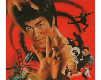THE WAY OF THE DRAGON 70s Bruce Lee Original Movie Poster – Premium Print – Mixed Colors