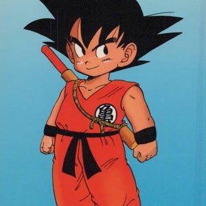 1992 DRAGON BALL Pocztówka Oryginalna hiszpańska Vintage 15 x 10,5 cm. (6" x 4") Son Goku #13