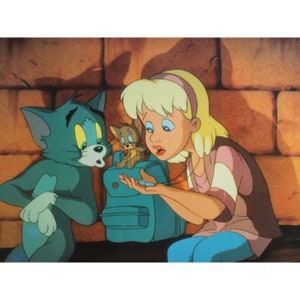 1992 TOM & JERRY The MOVIE Lobby Card - Original Spanish Item - 13" x 12" (33 x 30.5 cm.) Hanna-Barbera Cartoon #6