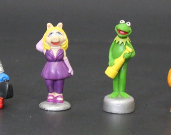 1999 Six MUPPETS PVC Figures (FULL set) Weetabix Promotional (U.K. Cereal) - 6 to 4 cm. (2.4" x 1.6") Depending on Character Jim Henson