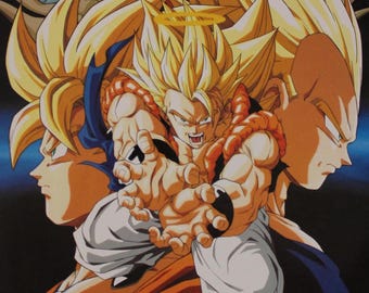 1989 Dragon Ball Z CARDBOARD POSTER Original Spanish Vintage 16.5&quot; x 11.8&quot; (42 x 30 cm.) #3