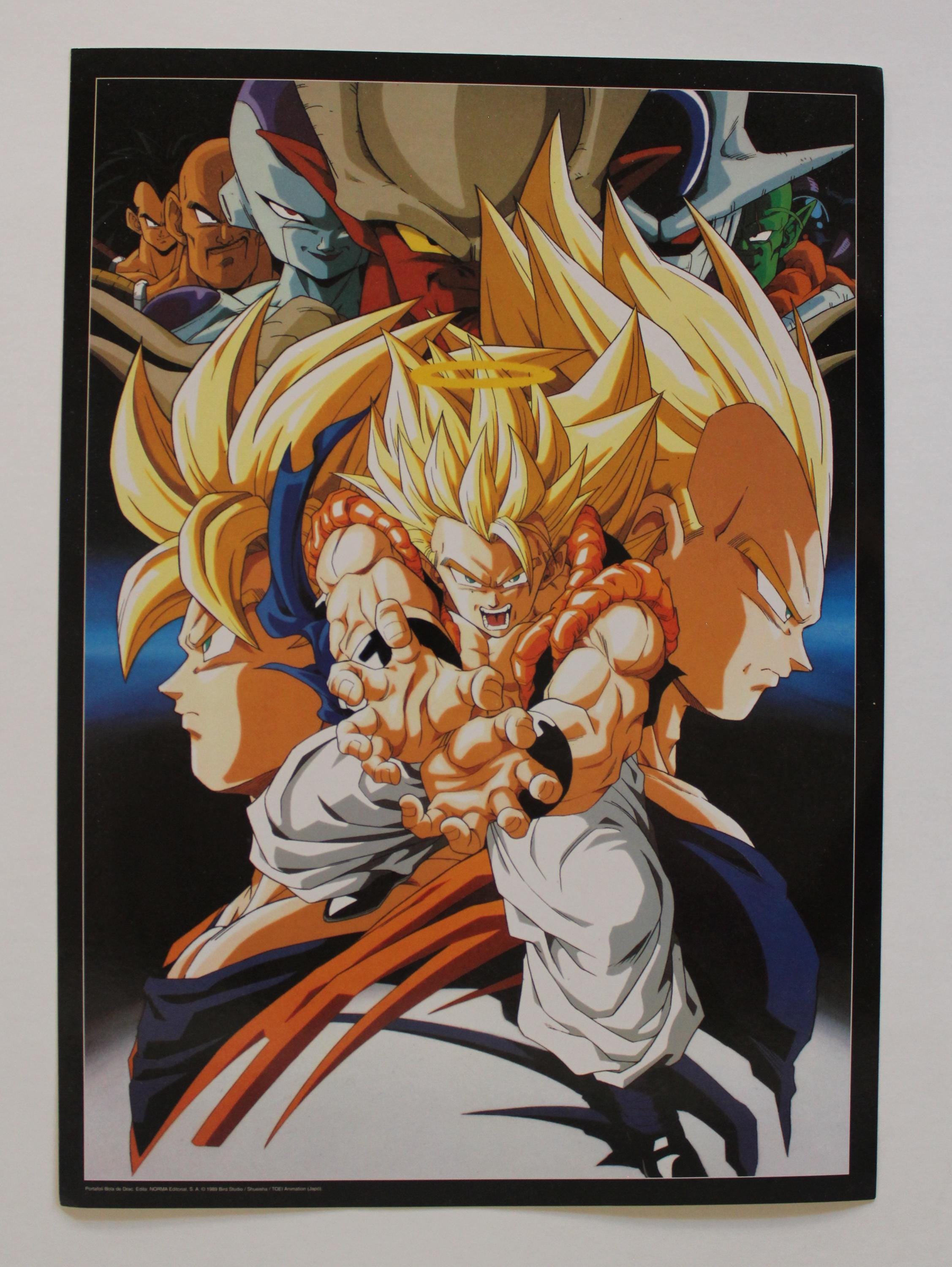 1989 Dragon Ball Z CARDBOARD POSTER Original Spanish Vintage 16.5