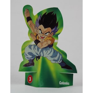 Figura de cartón troquelada GOTENKS 1989 5,25" (13,5 cm.) Promocional Dragon Ball España