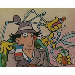 1987 INSPEKTOR GADŻET Książka 20 x 14,5 cm. (8" x 5,75") Hiszpański przedmiot zabytkowy nr 3