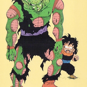 1992 DRAGON BALL Pocztówka Oryginalna hiszpańska Vintage 15 x 10,5 cm. (6" x 4") Piccolo #9