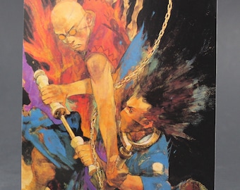 2000s BLADE Of The IMMORTAL POSTCARD Hiroaki Samura 18 x 12.75 cm. ( 7&quot; x 5&quot; ) #7